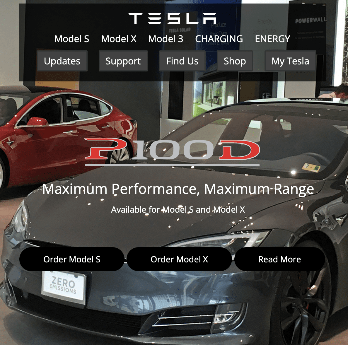 The Psychology Of Color In Web Design: How Hues Drive Decisions 2 Tesla's dark palette with bright accents creates a premium, futuristic brand identity.